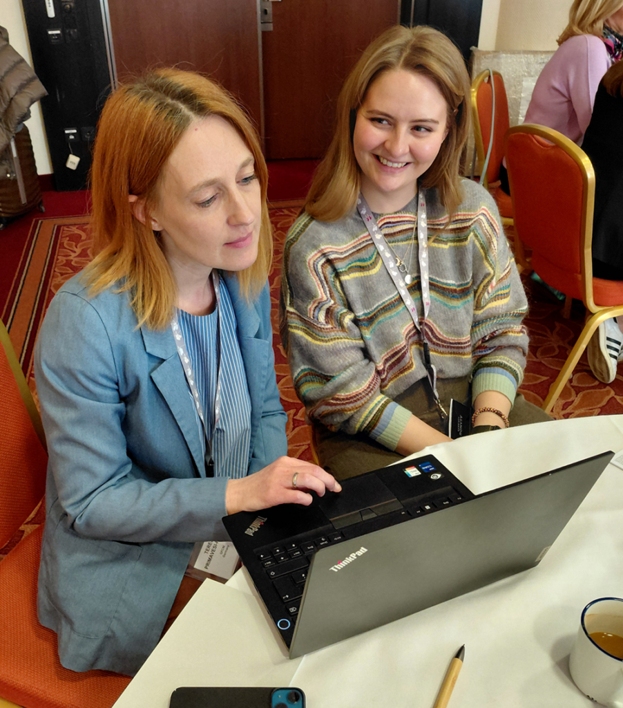 Participants working together during the IMPROVE PRETERM very preterm birth research workshop