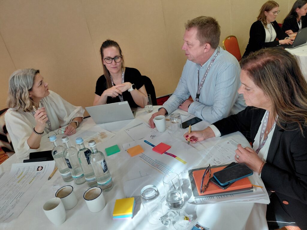 Workshop participants in discussion during the IMPROVE PRETERM very preterm birth research workshop